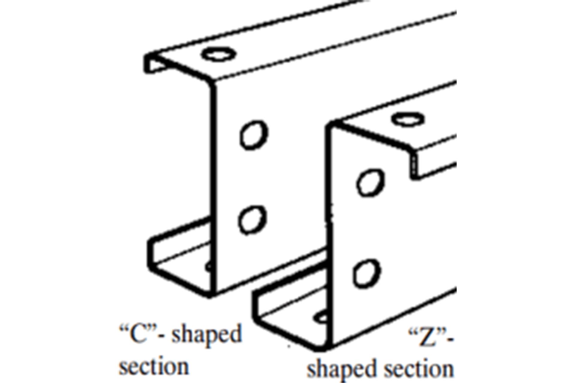 C and Z Purlins for PEB A stack of C-purlins and Z-purlins, which are structural components of pre-engineered buildings.