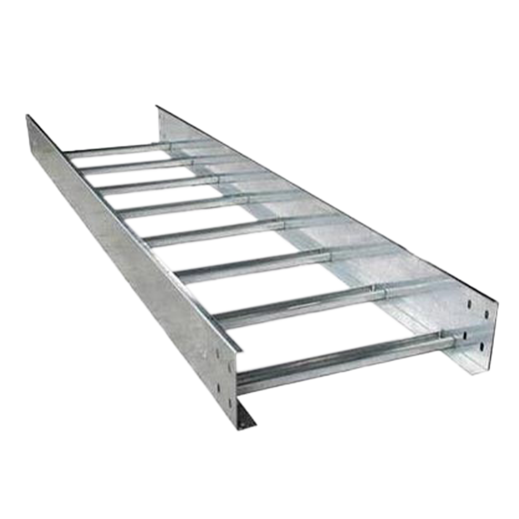Ladder Cable Tray Technical Drawing Technical drawing of a ladder-type cable tray, showing its structure and components.
