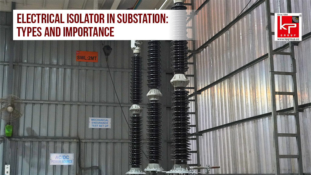 An electrical isolator within a substation, highlighting its role in ensuring safety during maintenance.