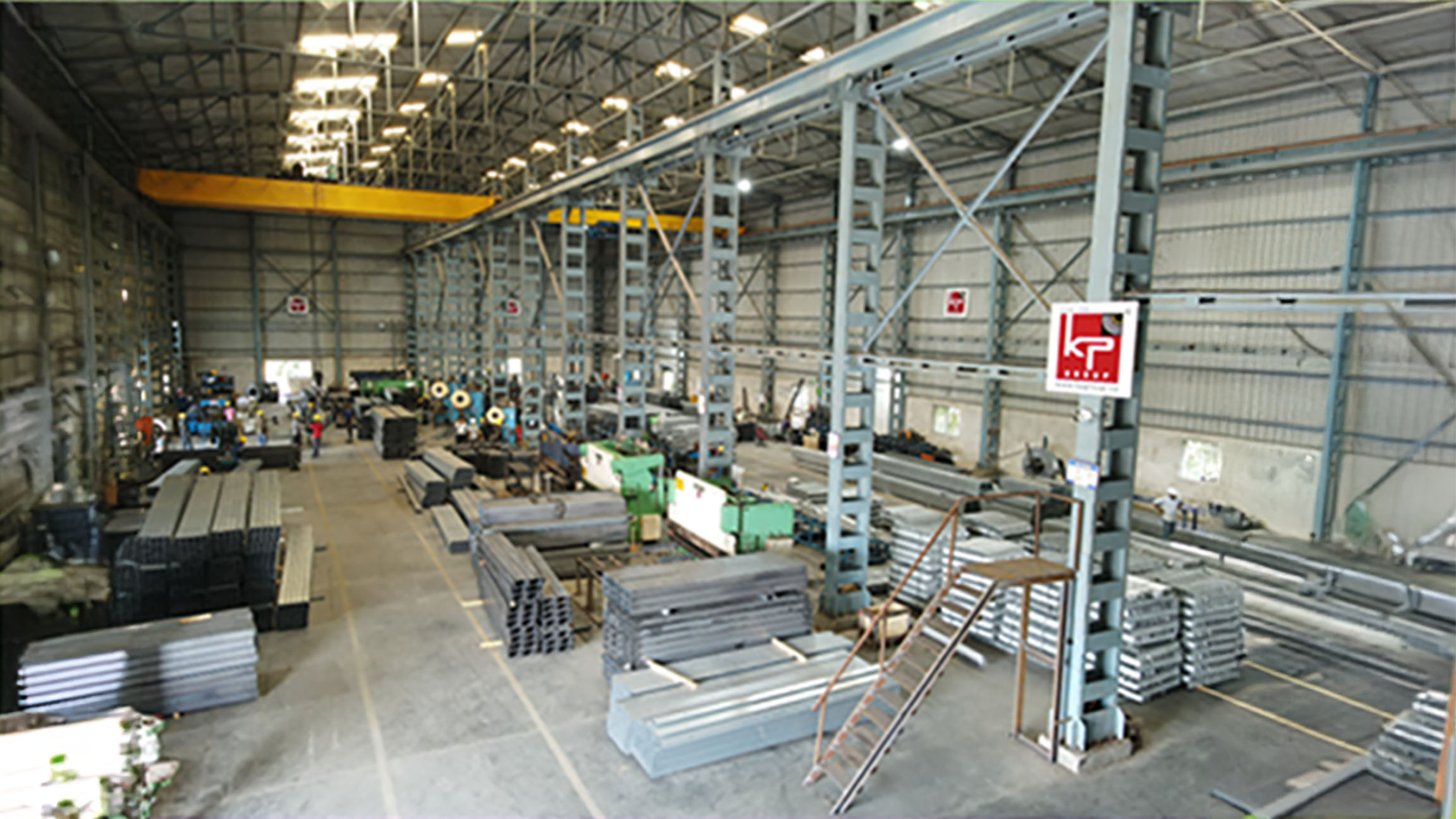 The KP Green Engineering manufacturing facility at Kural, specializing in steel fabrication.