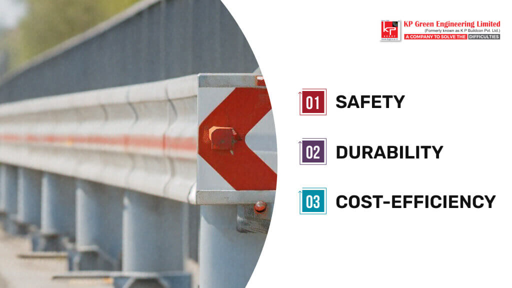 car safely redirected by a crash barrier after an impact, demonstrating its life-saving function.